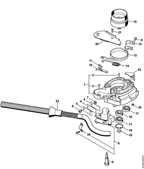 Scatola frizione, impianto di frenatura BT 131 BT 131 brand Stihl